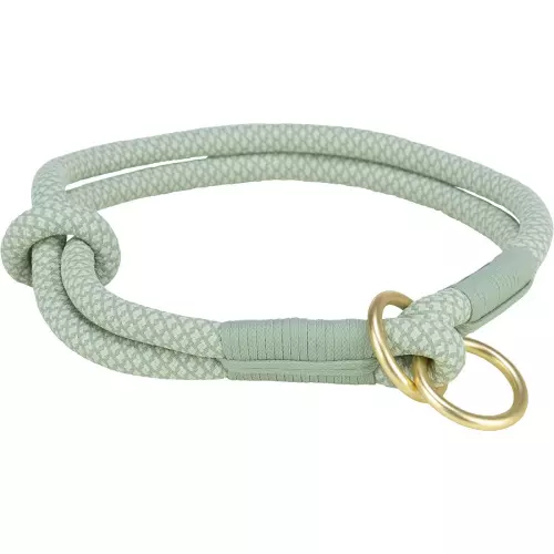 Soft Rope kulatý polostahovací obojek, šalvěj/máta (M: 45 cm/ 10 mm)