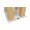 BE NORDIC škrabadlo JONTE, hranaté sloupky, domeček s podestou, 115 cm
