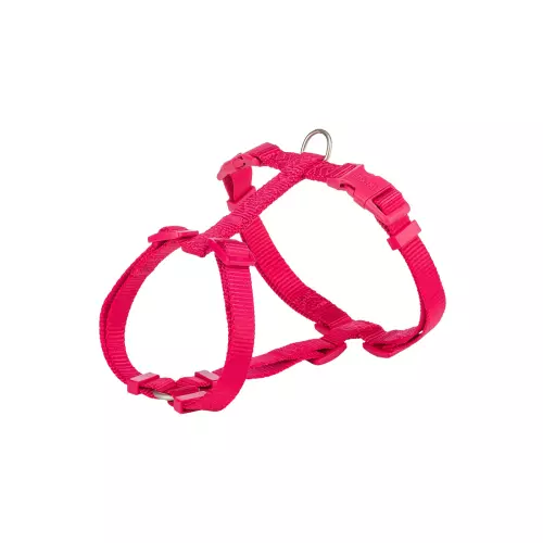 H-postroj PREMIUM, fuchsia (L-XL:hruď:75-120cm/25mm)