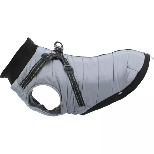 Obleček PONTIS - vesta s postrojem, stříbrošedá (S: 33cm, hruď: 48-52cm, krk: 36cm)