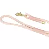 Soft Rope kulaté tkané vodítko, růžová/světlerůžová (S-XL: 1,00 m/ 10 mm)