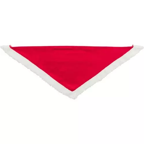 Xmas NECKERCHIEF - vánoční sametový šátek, 55 cm, červená