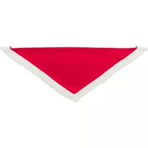 Xmas NECKERCHIEF - vánoční sametový šátek, 75 cm, červená