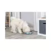 Nerezová miska, plastový vnější povrch, nerez/plast/guma, modrá/šedá (1,6 l/ ø 21 cm)