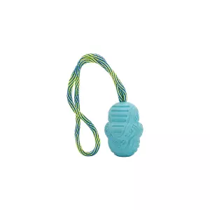 Vrhací tréninkový Aport s vlákny z rýžových slupek, na laně 8/30 cm HipHop Dog