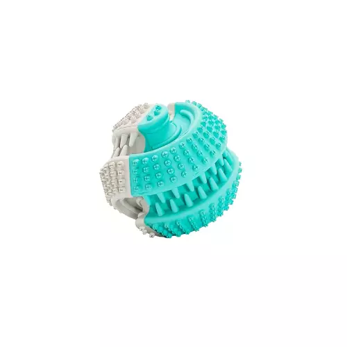 Dentální péče mátový míček 6 cm, dvoubarevný, HipHop Dog