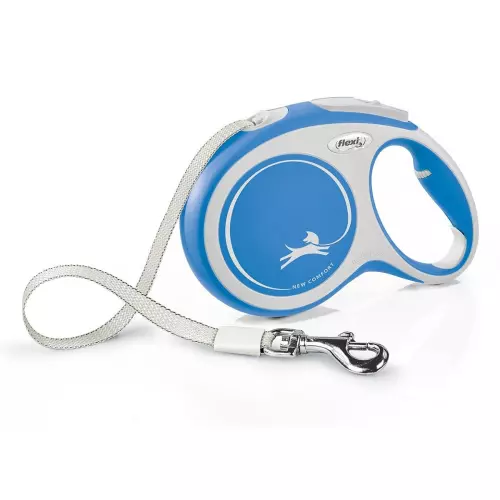 Flexi New Comfort pásek, modrá (XS: délka 3 m, do 12 kg)