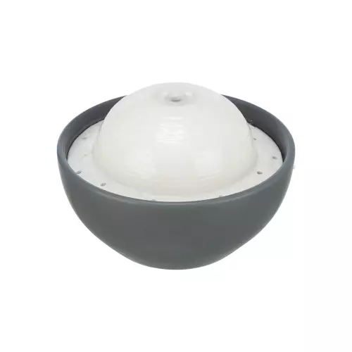Vital Dome keramická fontánka na pití, 1,5 l/20 x 10 x 20 cm, šedá/bílá