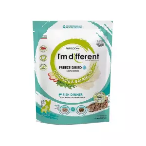 I´M DIFFERENT Fish DINNER, mrazem sušené raw krmivo s rybou, 156 g