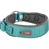 PREMIUM obojek extra široký, aqua/grafit (M-L: 40-48 cm/40 mm)
