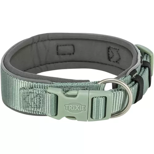 PREMIUM obojek extra široký, šalvěj/grafit (L-XL: 53-62 cm/50 mm)