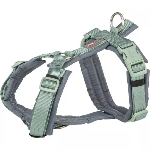 Premium trekingový postroj, šalvěj/grafit (M-L: 62-74 cm/25 mm)