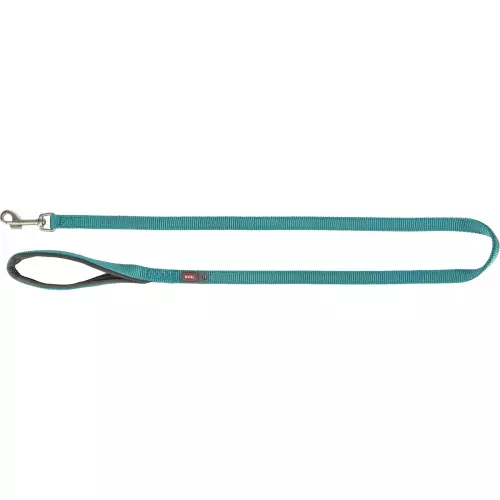 Vodítko PREMIUM s vyplněnou rukojetí, aqua (M-L: 1,00 m/20 mm)