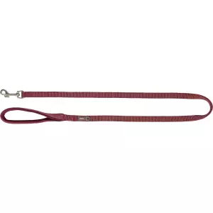 Vodítko PREMIUM s vyplněnou rukojetí, sangria (M-L: 1,00 m/20 mm)