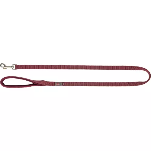 Vodítko PREMIUM s vyplněnou rukojetí, sangria (L-XL: 1,00 m/25 mm)