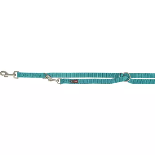 Vodítko PREMIUM prodlužovací, aqua (M-L: 2,00 m/20 mm)