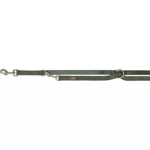 Vodítko PREMIUM prodlužovací, olivově zelená (M-L: 2,00 m/20 mm)