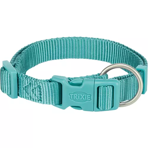Nylonový obojek PREMIUM, aqua (L-XL:40-65cm/25mm)
