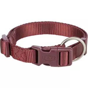 Nylonový obojek PREMIUM, sangria (S:25-40cm/15mm)