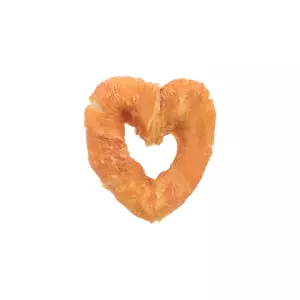 DentaFun Heart, buvolí srdce s kuřecím masem [200 ks],  6 cm/20 g