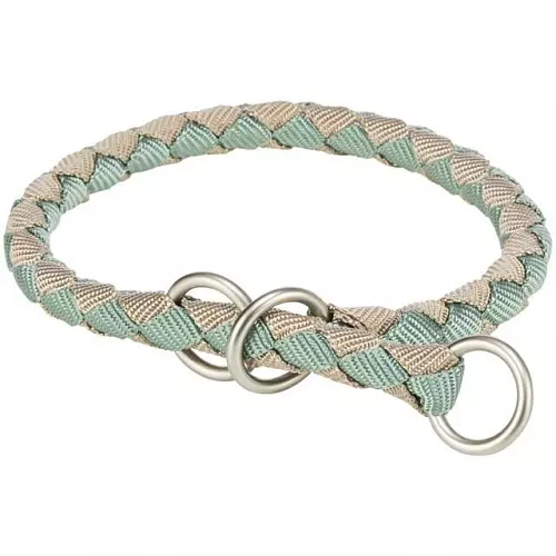 Obojek CAVO kulatý polostahovací, šalvějová/písková (M: 39-45cm/ ø12mm)