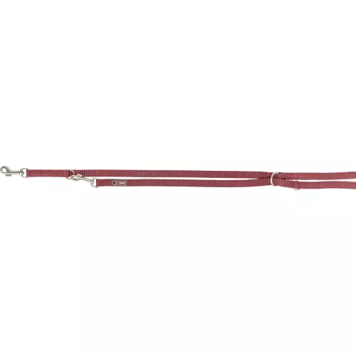Vodítko PREMIUM prodlužovací dvouvrstvé, sangria (M-L: 2,00 m/20 mm)