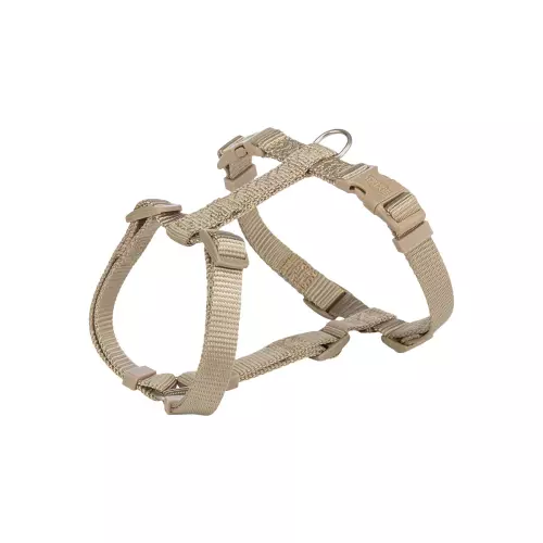 H-postroj PREMIUM, písková (L-XL:hruď:75-120cm/25mm)