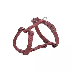 H-postroj PREMIUM, sangria (S-M:hruď:42-60cm/15mm)