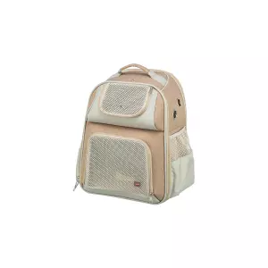Batoh WILLOW, 38 × 25 × 45 cm, do 7 kg, nylon, béžová/hnědá