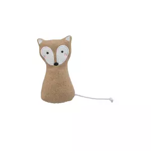 Filcová liška 13 cm, catnip, béžová