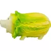 Cabbage Pig - prasátko v zelí, 23 cm, latexová hračka se zvukem, světlezelená