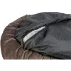 Kulatý recyklovaný pelech LIONEL, fleece, hnědá/béžová (ø 60 cm)