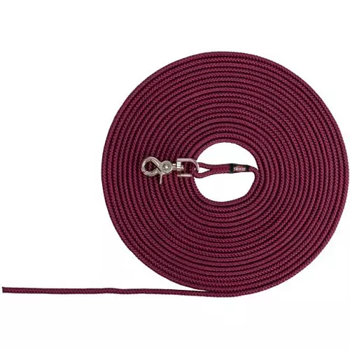 Stopovací vodítko kulaté, vypouštěcí karabina, sangria (S-M: 20 m/ 6 mm)