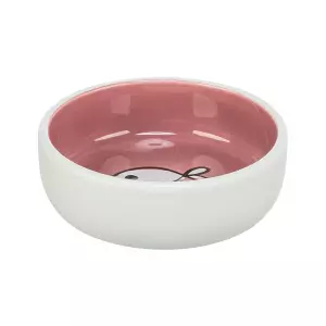 Keramická miska pro kočky, s glazurou 0,3 l/13 cm, různé motivy a barvy