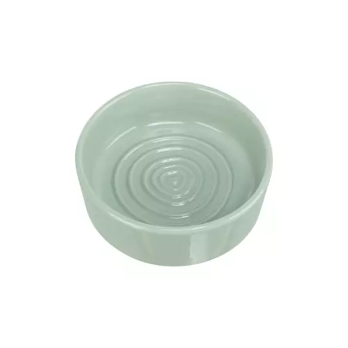 Keramická miska Viviana s letokruhy a srdíčkem, šalvěj (1,4 l/ ø 20 cm)