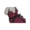 Zimní bunda PIROU s postrojem, sangria (XXS: 24cm, hruď: 38-42cm, krk: až 30cm)