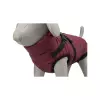 Zimní bunda PIROU s postrojem, sangria (XXS: 24cm, hruď: 38-42cm, krk: až 30cm)