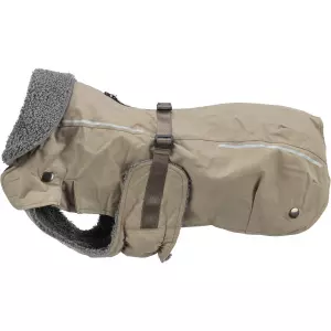 Kabátek ROUEN 2 v 1, buldog střih, písková (S:40cm, hruď:48-78cm, krk:48-56cm)