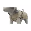 Kabátek ROUEN 2 v 1, buldog střih, písková (S:40cm, hruď:48-78cm, krk:48-56cm)