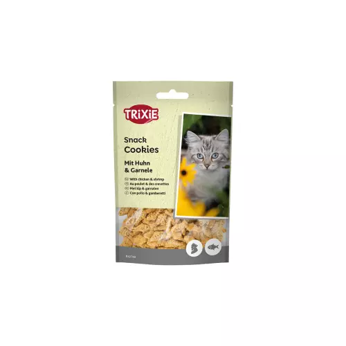 Cookies, sušenky s kuřetem a krevetami pro kočky, 50 g