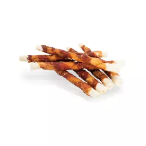 KIDDOG BUFFET kachní a kuřecí masíčko na buvolí tyči [25 ks], 2 cm/ 26 cm