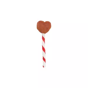 Valentine Heart Lollipop, kuřecí lízátko tvar srdce, 12 cm/15 g  [150 ks] - LIMITOVANÁ NABÍDKA