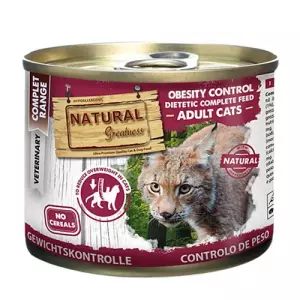 Natural Greatness OBESITY CONTROL, veterinární dieta, konzerva pro kočky 200g