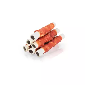 KIDDOG BUFFET ROLLER s kachními prsy plněný kuřecími játry [50 ks], 17 cm / 60 g