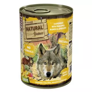 Natural Greatness klokan, ananas, mango, spirulina - EXOTIC  konzerva pro psy 400 g