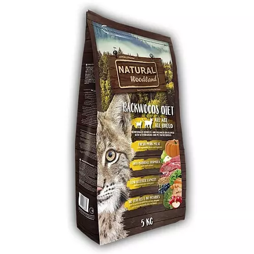 Natural Woodland Backwoods Diet Cat & Kitten /vepřové/ (5 kg)