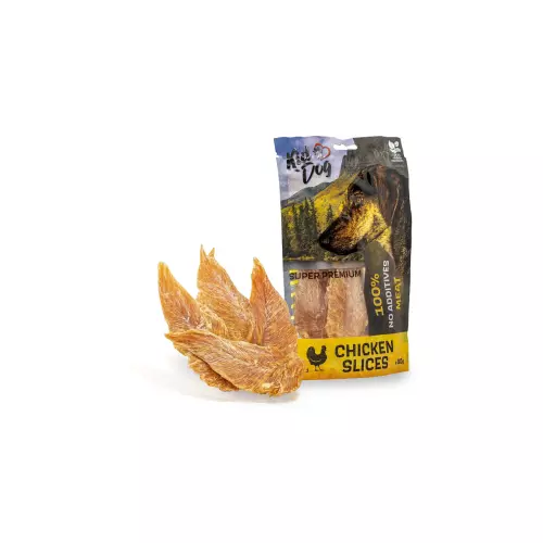KIDDOG SUPER PREMIUM 100 %  kuřecí prsa, sušené filety 80 g