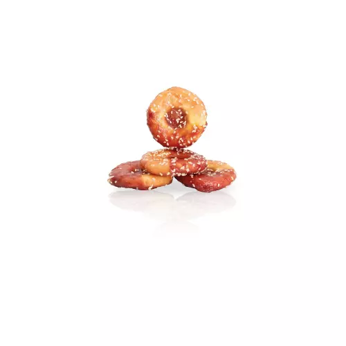 KIDDOG BUFFET jehněčí a kuřecí bagel  [30 ks], ø 7,5 cm/ 34-36 g
