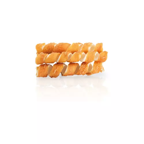 KIDDOG BUFFET SPRING kuřecí maso na buvolí kůži [25 ks], 16 cm / 40-45 g