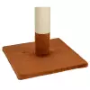 Škrabací sloupek BEANA, 69 cm, králičí plyš, rezavá - LIMITOVANÁ NABÍDKA